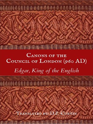 cover image of Canons of the Council of London (960 AD)